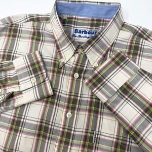 Barbour The Sporting Shirt Mens Medium Plaid Button Down Long Sleeve‎ Multicolor